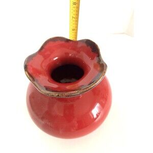 Southern Living at Home Cinnabar Vase  7 in Diameter by  6 1/2 in Tall